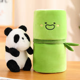 Bamboo Tube Panda Plush Toy
